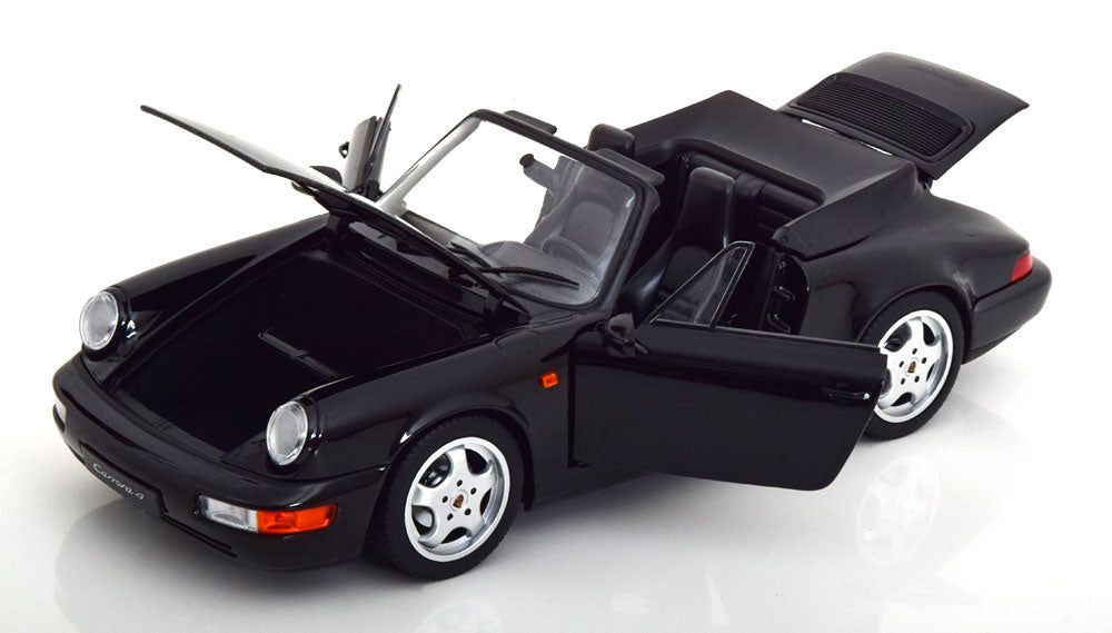 Norev 1990 Porsche 911 964 Carrera Cabriolet Black 1:18