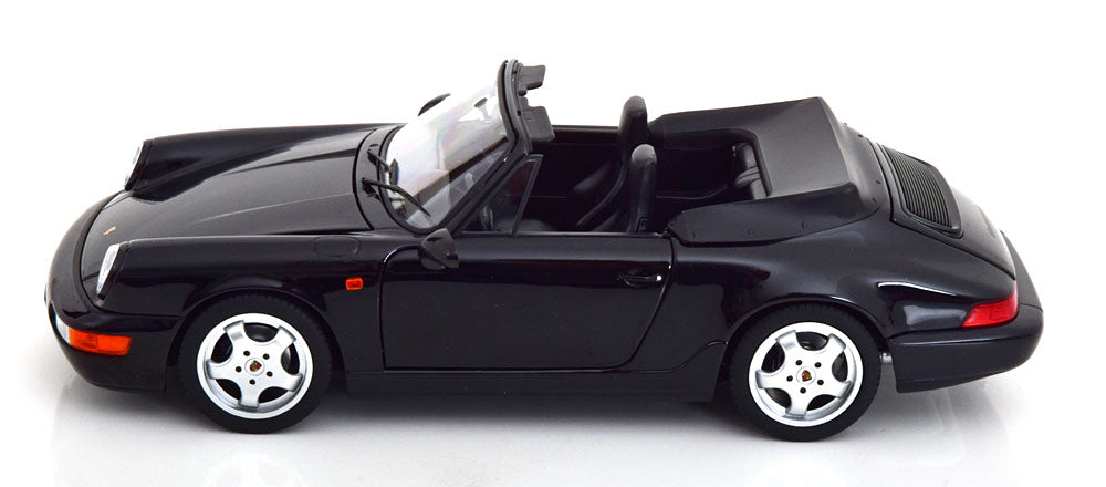 Norev 1990 Porsche 911 964 Carrera Cabriolet Black 1:18