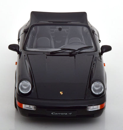 Norev 1990 Porsche 911 964 Carrera Cabriolet Black 1:18