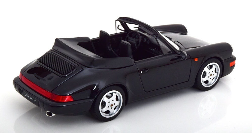 Norev 1990 Porsche 911 964 Carrera Cabriolet Black 1:18