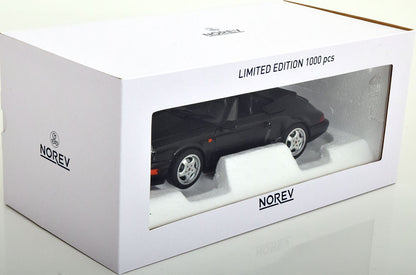 Norev 1990 Porsche 911 964 Carrera Cabriolet Black 1:18