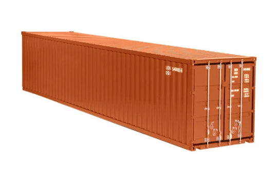 NZG 40ft Shipping Container w/ Opening and Locking Doors Brown 1:18