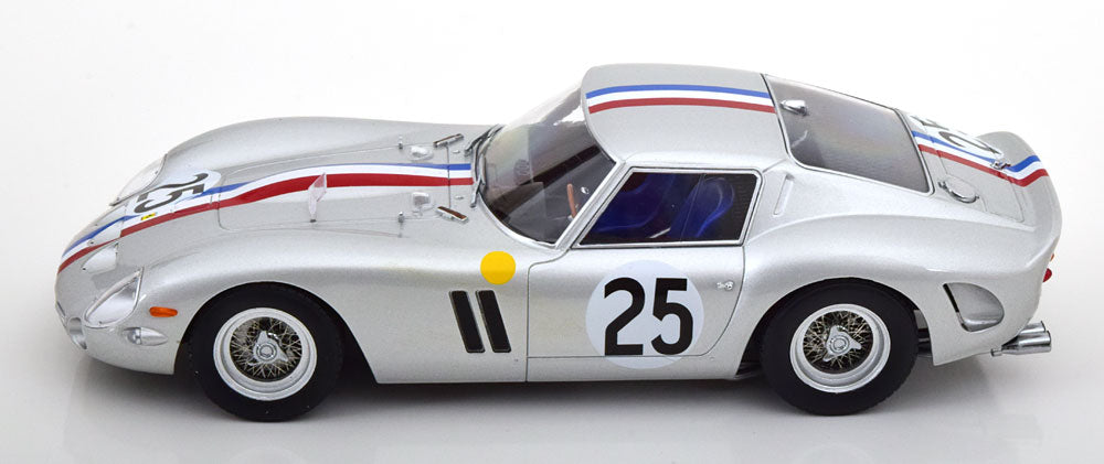 KK Scale 1963 Ferrari 250 GTO #25 24hr Le Mans 1963 Silver 1:18