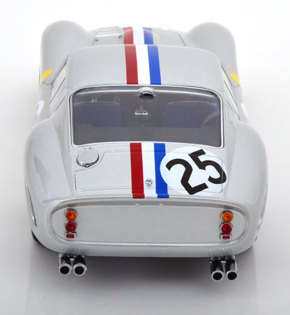 KK Scale 1963 Ferrari 250 GTO #25 24hr Le Mans 1963 Silver 1:18