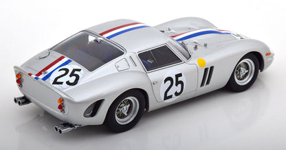 KK Scale 1963 Ferrari 250 GTO #25 24hr Le Mans 1963 Silver 1:18