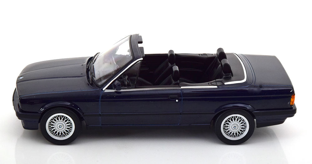 Norev 1991 BMW 325i E30 Convertible Dark Blue Metallic 1:18