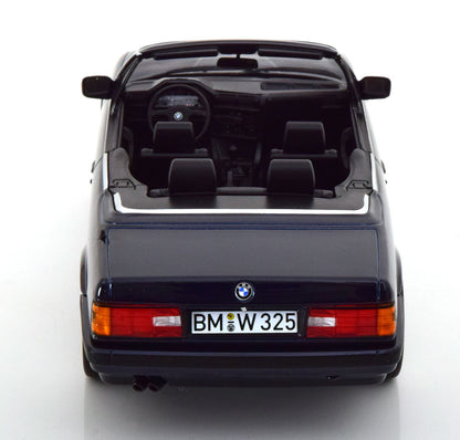 Norev 1991 BMW 325i E30 Convertible Dark Blue Metallic 1:18