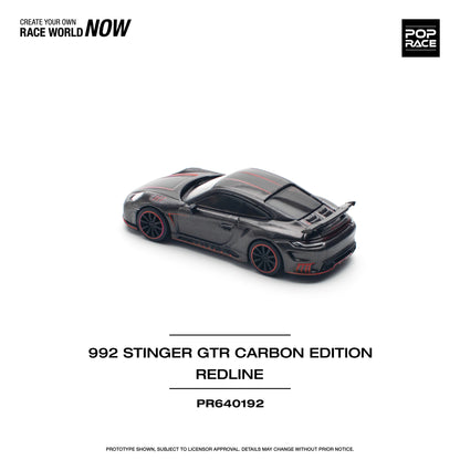 Pop Race Porsche 911 992 Stinger GTR Carbon Edition Redline 1:64