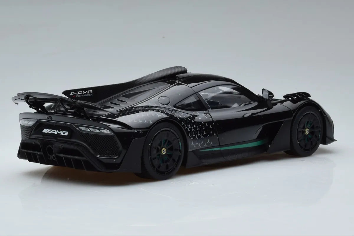 NZG 2022 Mercedes Benz One AMG (C298) Hyper Black 1:18 DEALER EDITION