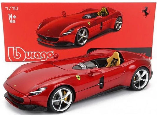 Bburago 2018 Ferrari Monza SP1 Rossa Monza Red Metallic 1:18