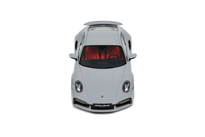 GT Spirit 2020 Porsche 911 992 Turbo S Chalk (AKA Crayon) w/ Red Interior 1:18 Resin