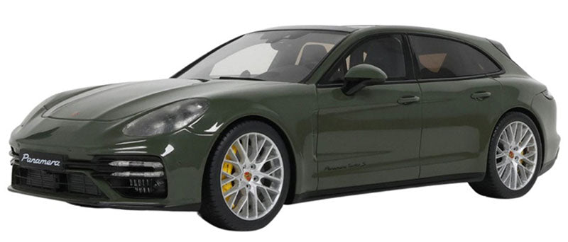 GT Spirit 2021 Porsche Panamera Turbo S Sport Turismo Green 1:18 Resin