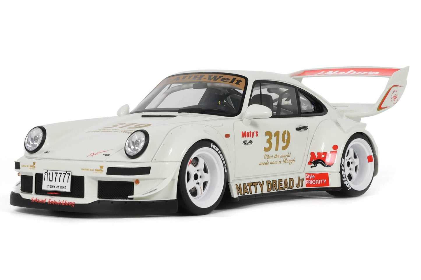 GT Spirit 2024 Porsche 911 964 RWB Natty Dread Jr White 1:18