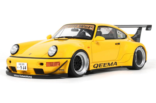 GT Spirit 2024 Porsche 911 964 RWB Qeema Yellow 1:18