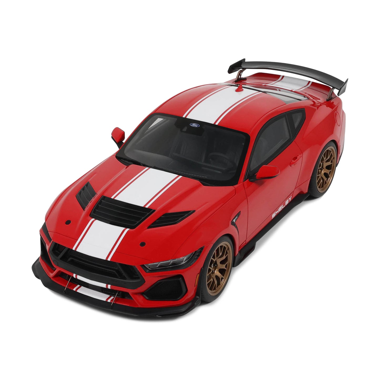 GT Spirit 2025 Ford Shelby Mustang Super Snake Race Red 1:18