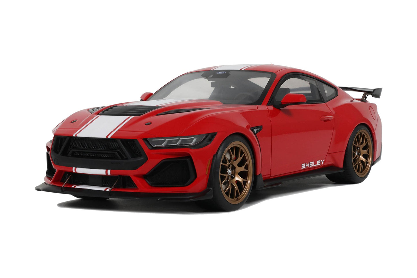 GT Spirit 2025 Ford Shelby Mustang Super Snake Race Red 1:18