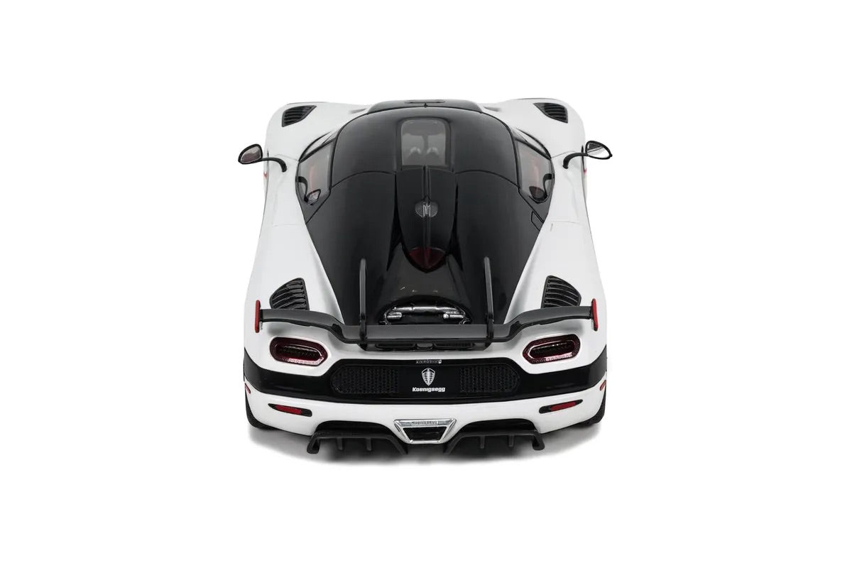 GT Spirit 2015 Koenigsegg Agera RS White Metallic w/ Black Stripes & Red Accents 1:18