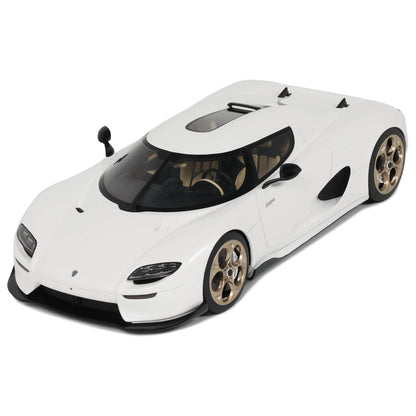 GT Spirit 2024 Koenigsegg CC850 White w/ Gold Wheels 1:18