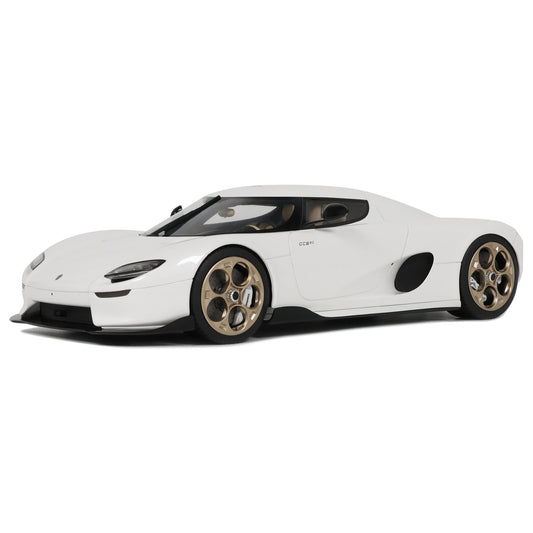 GT Spirit 2024 Koenigsegg CC850 White w/ Gold Wheels 1:18