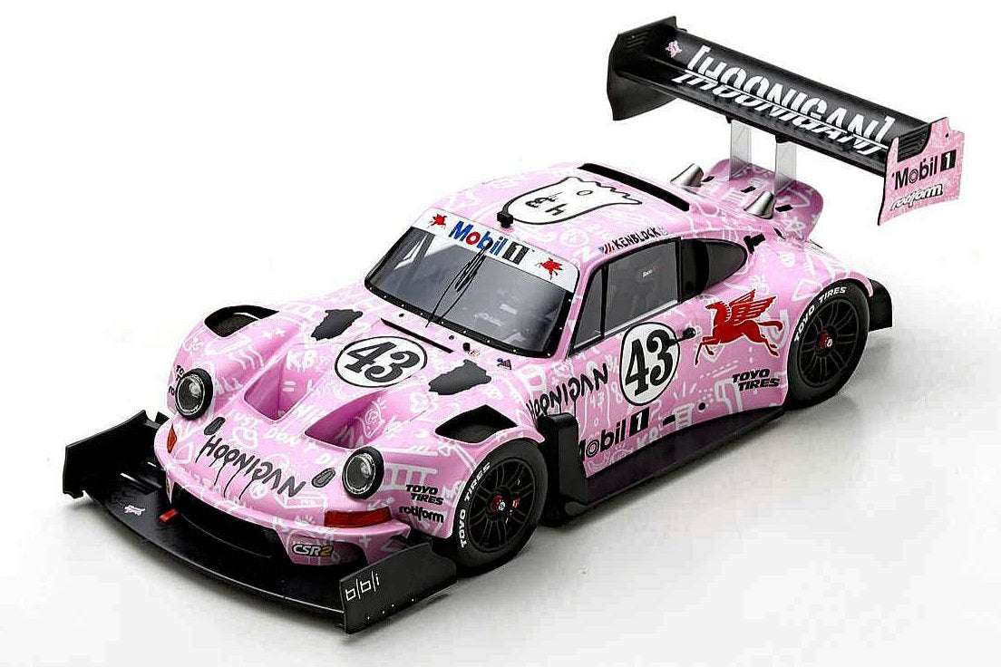 Spark-Model 2022 Porsche 911 (912 Base) Hoonipigasus No.43 Rally Pikes Peak Hill Climb Ken Block Pink 1:43