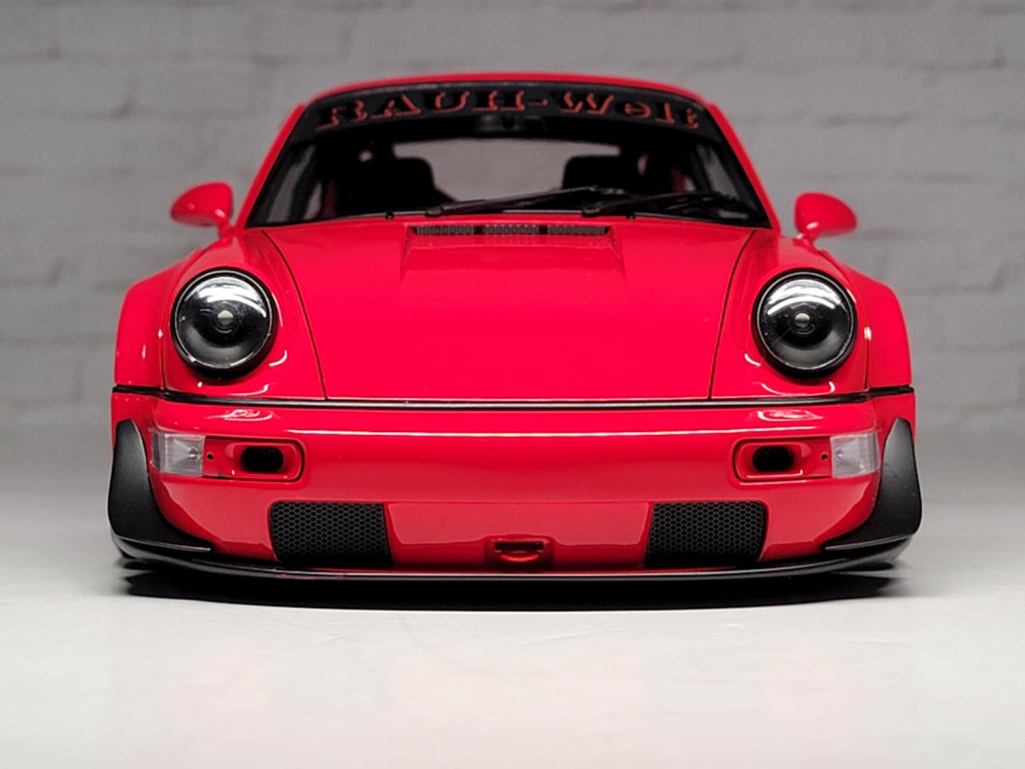 Ignition-Model Porsche 911 964 RWB Coupe Red w/ Black Wheels and Deco 1:18