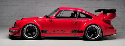 Ignition-Model Porsche 911 964 RWB Coupe Red w/ Black Wheels and Deco 1:18