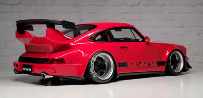 Ignition-Model Porsche 911 964 RWB Coupe Red w/ Black Wheels and Deco 1:18