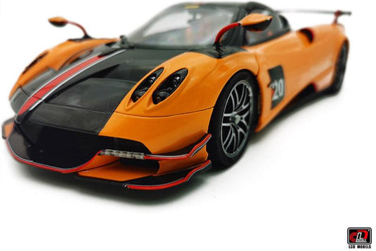 LCD Pagani Huayra BC Roadster Orange & Carbon 1:18