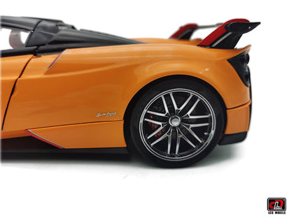 LCD Pagani Huayra BC Roadster Orange & Carbon 1:18