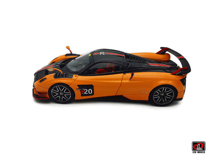 LCD Pagani Huayra BC Roadster Orange & Carbon 1:18