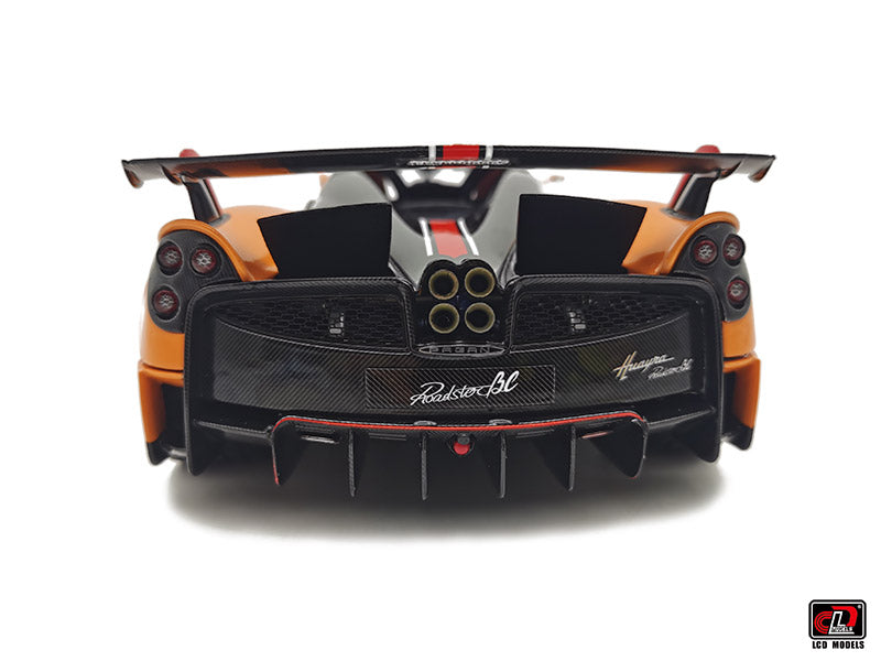 LCD Pagani Huayra BC Roadster Orange & Carbon 1:18