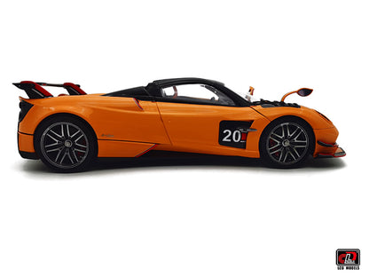 LCD Pagani Huayra BC Roadster Orange & Carbon 1:18