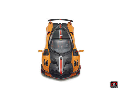 LCD Pagani Huayra BC Roadster Orange & Carbon 1:18