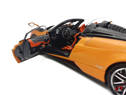 LCD Pagani Huayra BC Roadster Orange & Carbon 1:18