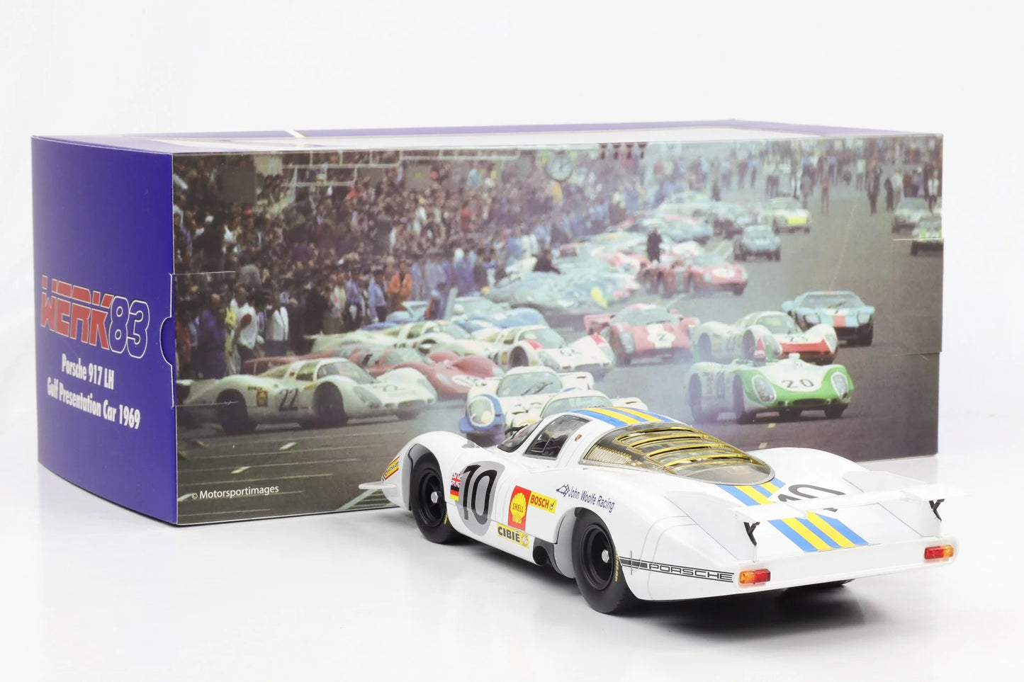 Werk83 Porsche 917 LH 4.5L #10 Team John Woolfe Racing 24h LeMans 1969 Woolfe Linge 1:18