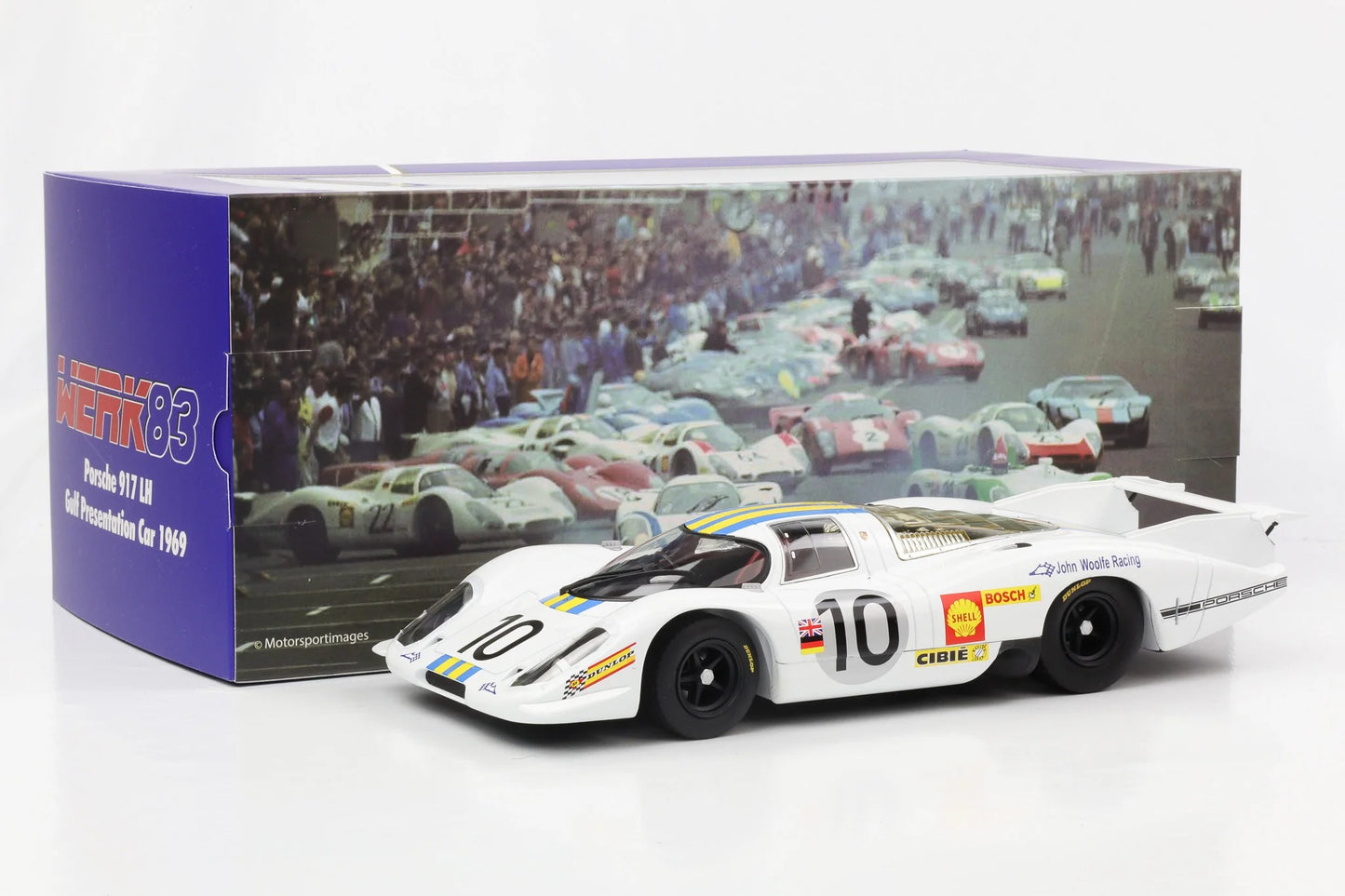 Werk83 Porsche 917 LH 4.5L #10 Team John Woolfe Racing 24h LeMans 1969 Woolfe Linge 1:18