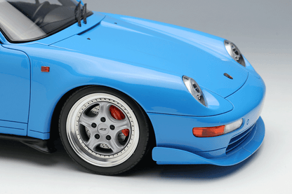 Make Up Co., Ltd / Eidolon 1995 Porsche 911 993 Carrera RS (Japan Version) Riviera Blue WITH DISPLAY 1:18