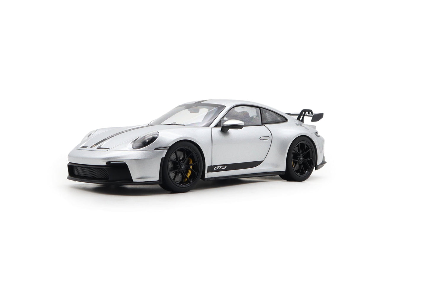 Norev Porsche 911 992 GT3 GT Silver Metallic w/ Black Stripe 1:18