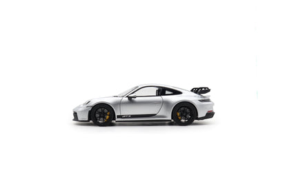 Norev Porsche 911 992 GT3 GT Silver Metallic w/ Black Stripe 1:18