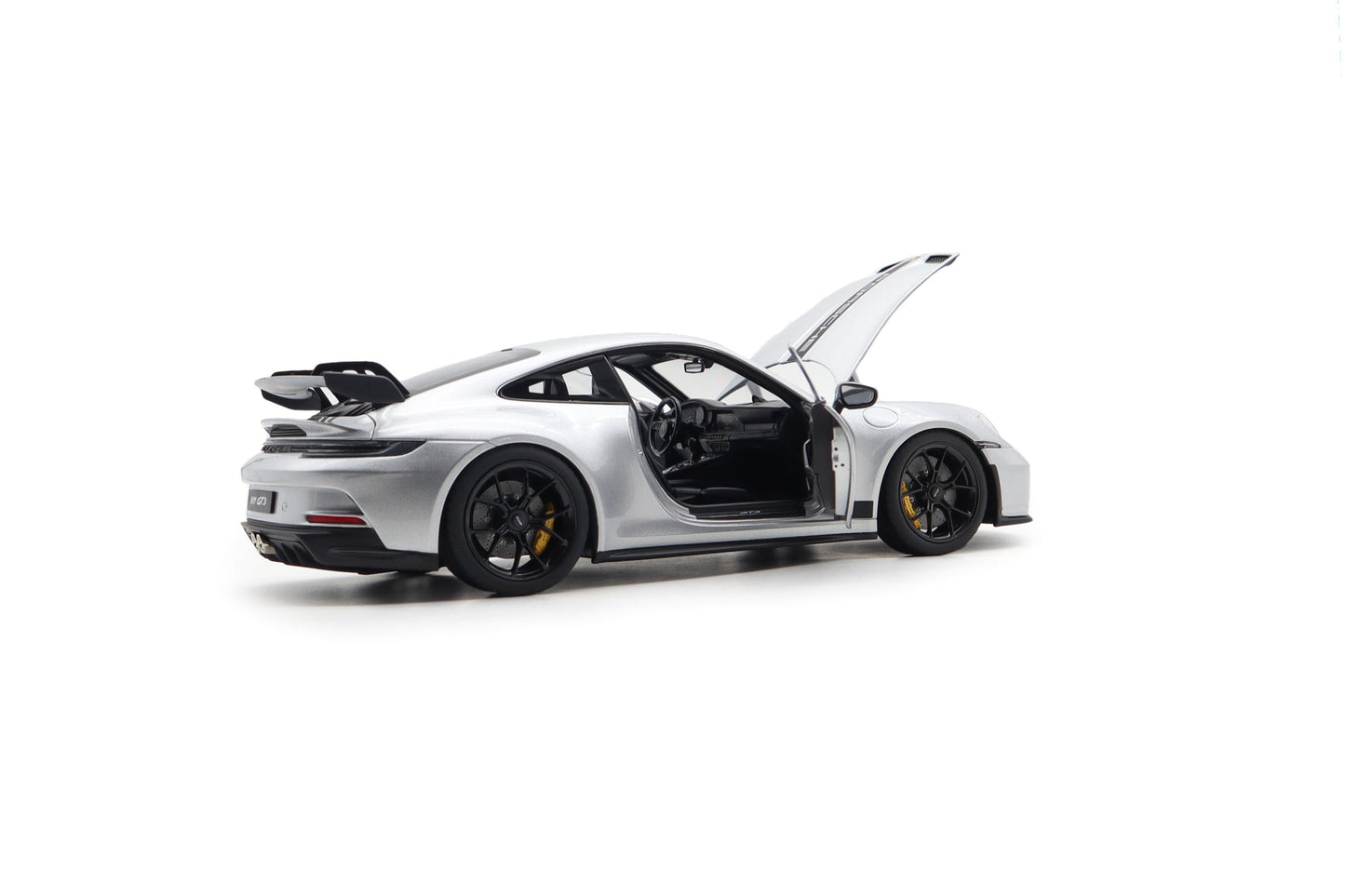 Norev Porsche 911 992 GT3 GT Silver Metallic w/ Black Stripe 1:18