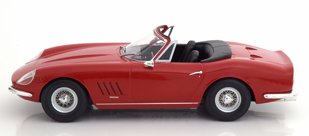 KK Scale 1967 Ferrari 275 GTB4 Nart Spider w/ Removable Soft Top Ferrari Red 1:18