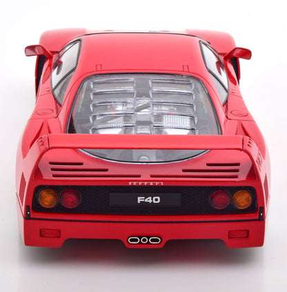 KK Scale 1987 Ferrari F40 Ferrari Red w/ Grey Interior 1:18