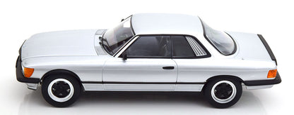 KK Scale 1985 Mercedes-Benz S Class 500SLC 6.0 AMG (C107) Silver 1:18