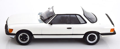 KK Scale 1985 Mercedes-Benz S Class 500SLC 6.0 AMG (C107) White 1:18