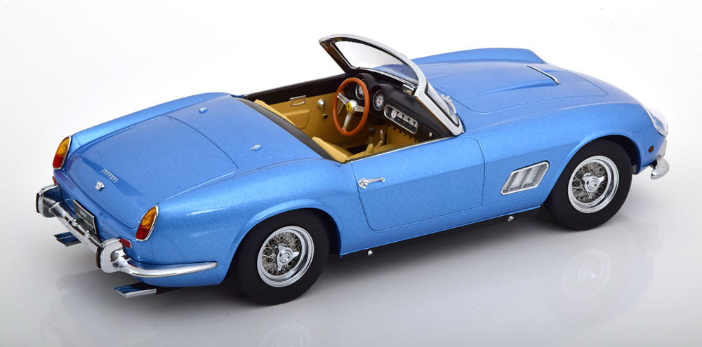 KK Scale 1960 Ferrari 250 GT California Spyder Light Blue Metallic w/ Removable Hard Top 1:18