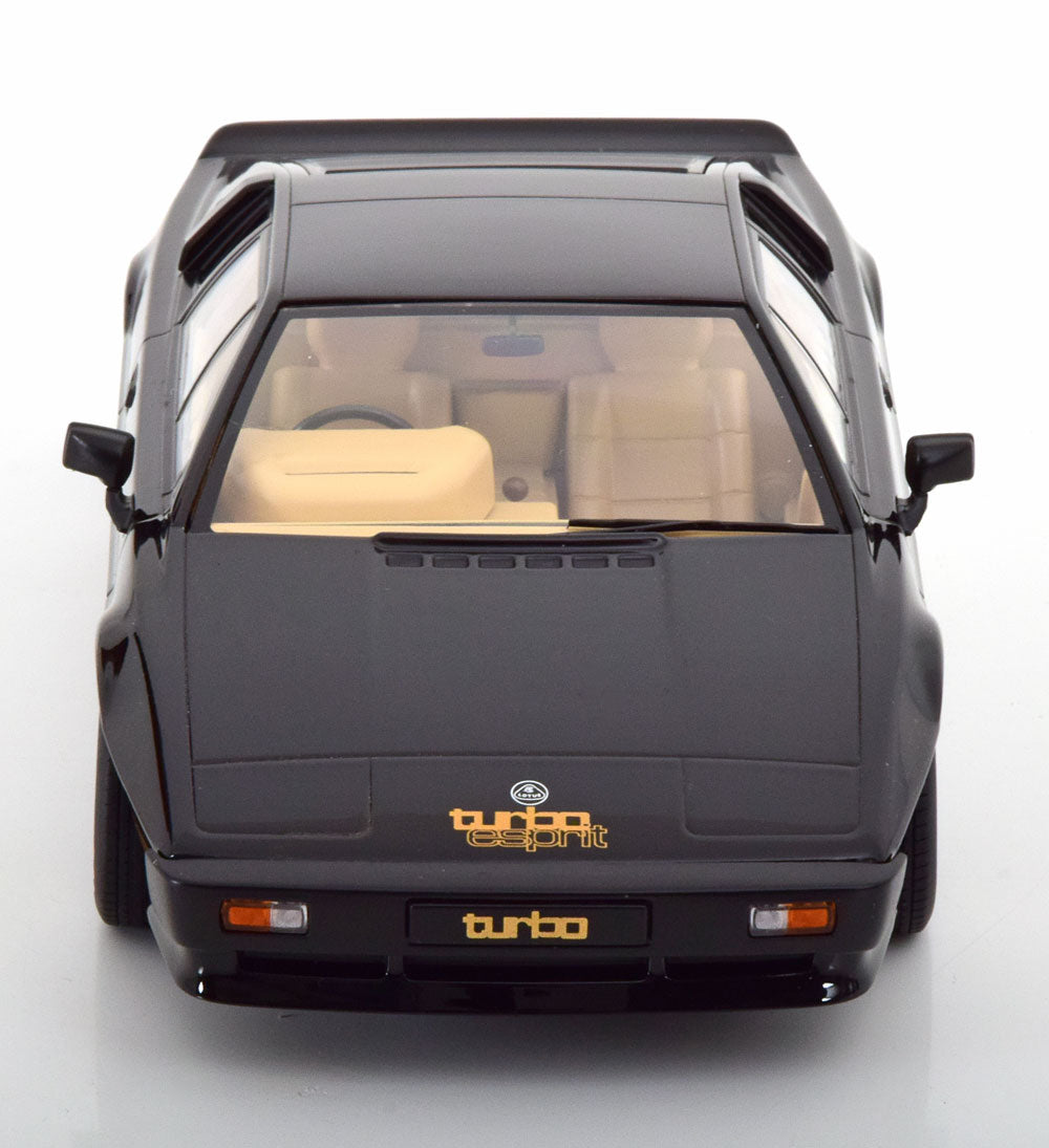 KK Scale 1981 Lotus Esprit Turbo Black w/ Gold Deco 1:18