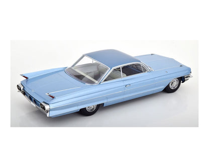 KK Scale 1961 Cadillac Series 62 Coupe DeVille Light Blue Metallic 1:18