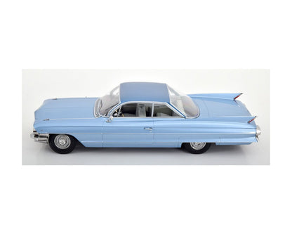 KK Scale 1961 Cadillac Series 62 Coupe DeVille Light Blue Metallic 1:18