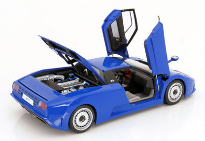 KK Scale 1991 Bugatti EB110 Blue w/ Openings 1:12