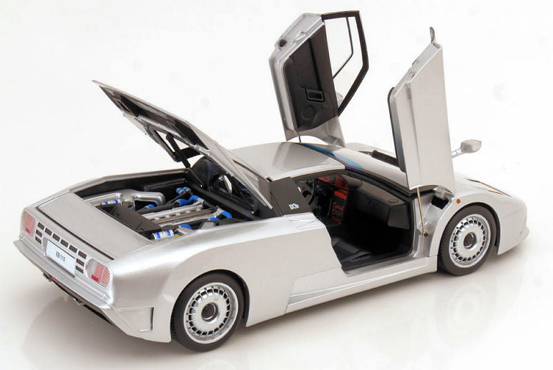 KK Scale 1991 Bugatti EB110 Silver w/ Openings 1:12